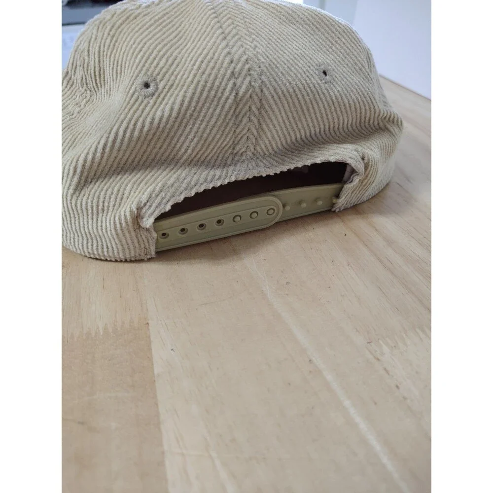 Original Coors Rodeo Banquet Hat Corduroy Snapback Tan Red Rope Cap Mad Engine